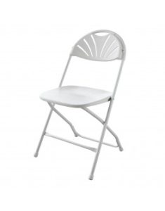 Chair Folding Fan Back White-262x334